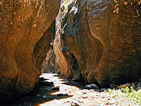 Overhanging rocks