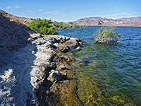 Rocks by the lake