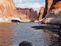 Shadows on the lake