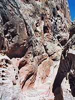 Rocks near the upper end