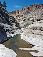 Pools in the upper canyon