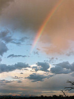 Rainbow and clouds