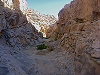 Jagged canyon walls