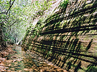 Shadows in a side canyon