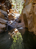 Pool and boulders