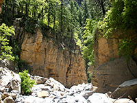 Sandstone cliffs