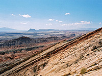 Cliffs to the south