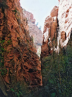 Lower end of the canyon