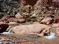 Two cascades along Sulphur Creek