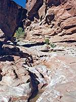 Pool and eroded rocks