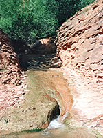 Narrow bend in the creek