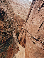 Steep canyon sides