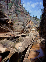 Path through the canyon