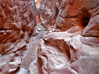 West Fork - ledges and boulders