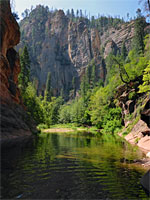 Coconino sandstone cliffs