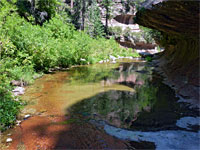 Overhanging cliff