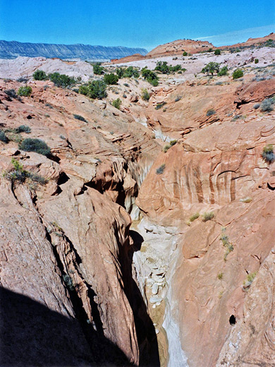 Above the upper narrows