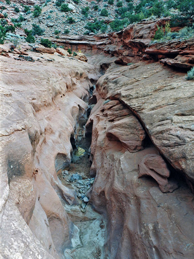 Channel near the junction with Horse Canyon