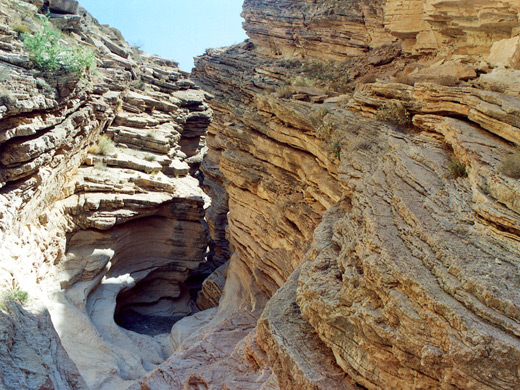 Deepening passage in lower Lovell Wash