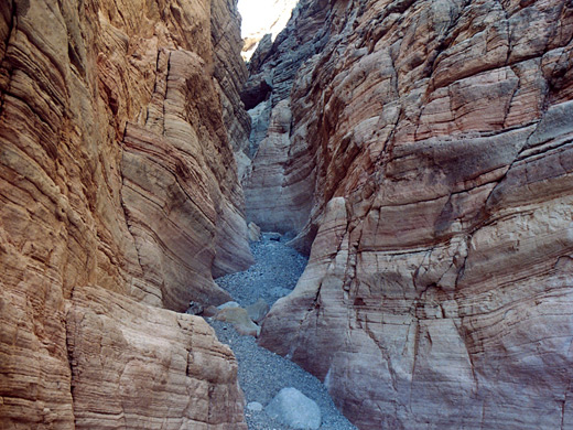 Stony passageway in the Anniversary Narrows