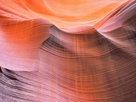 Thin-layered wall, Upper Antelope Canyon