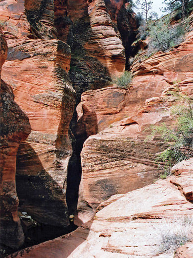 End of a slot, MIsery Canyon