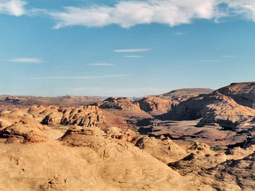 Navajo sandstone slickrock in Sandthrax Canyon