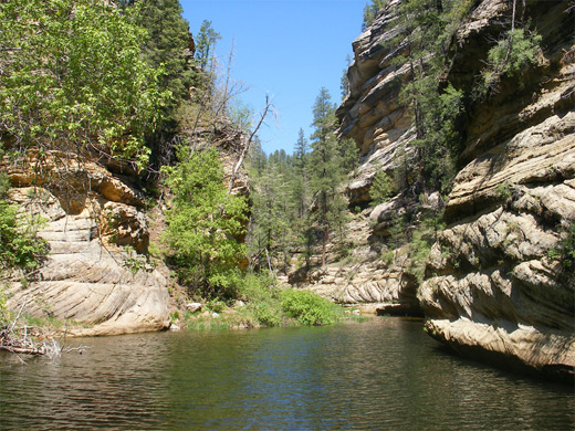 The largest pool in Pumphouse Wash