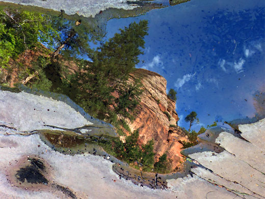 Red rocks and blue sky