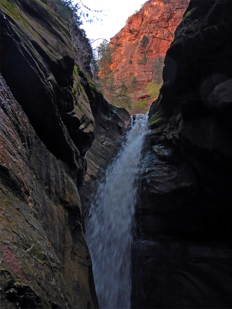 The waterfall