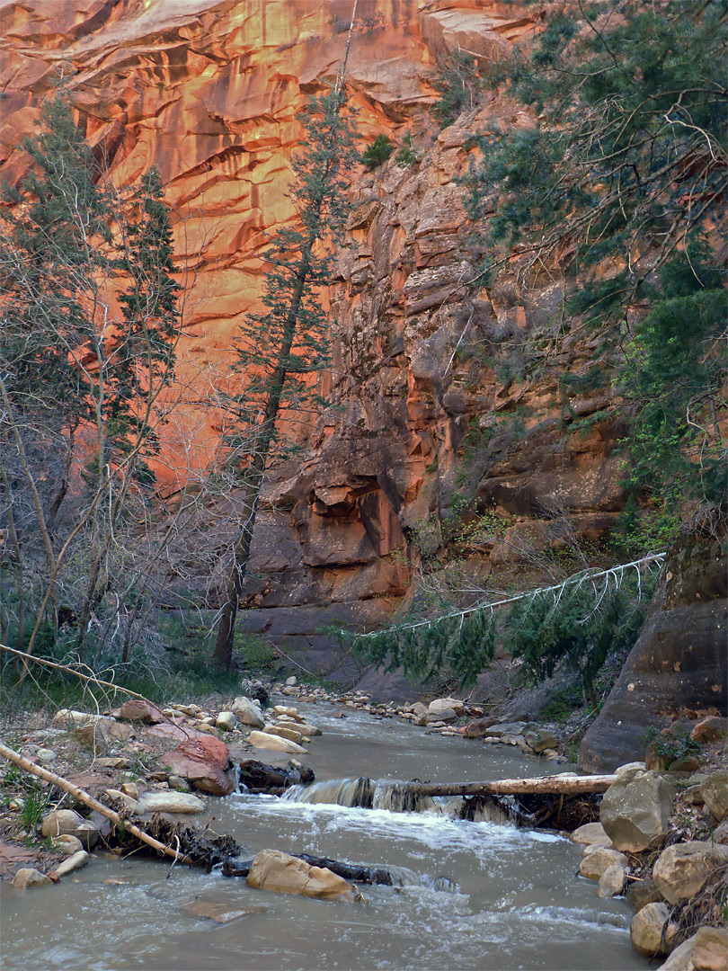 Lower end of the narrows