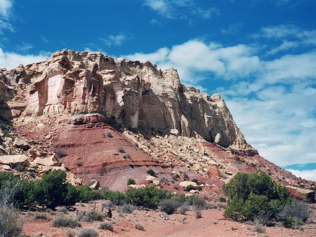 Wingate sandstone cliffs