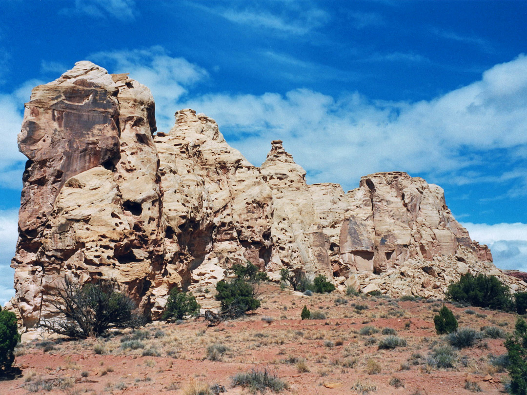 Eroded rocks