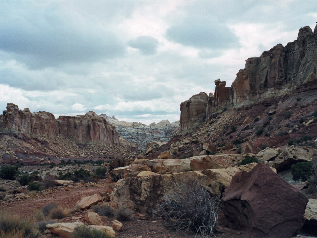 Upper end of the canyon