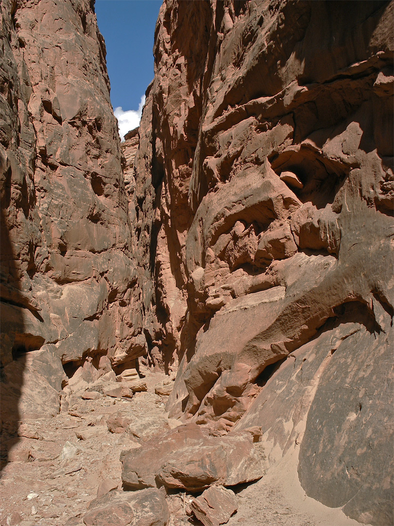 Mouth of a side canyon