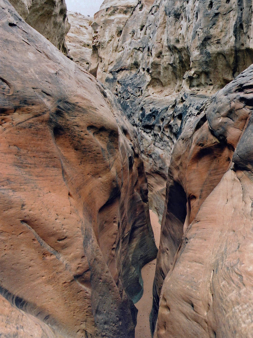 Narrows beneath the bridge