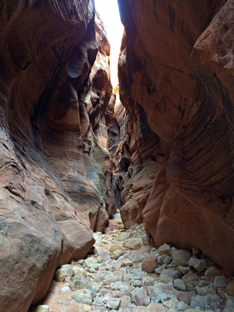 Boulders in the streamway