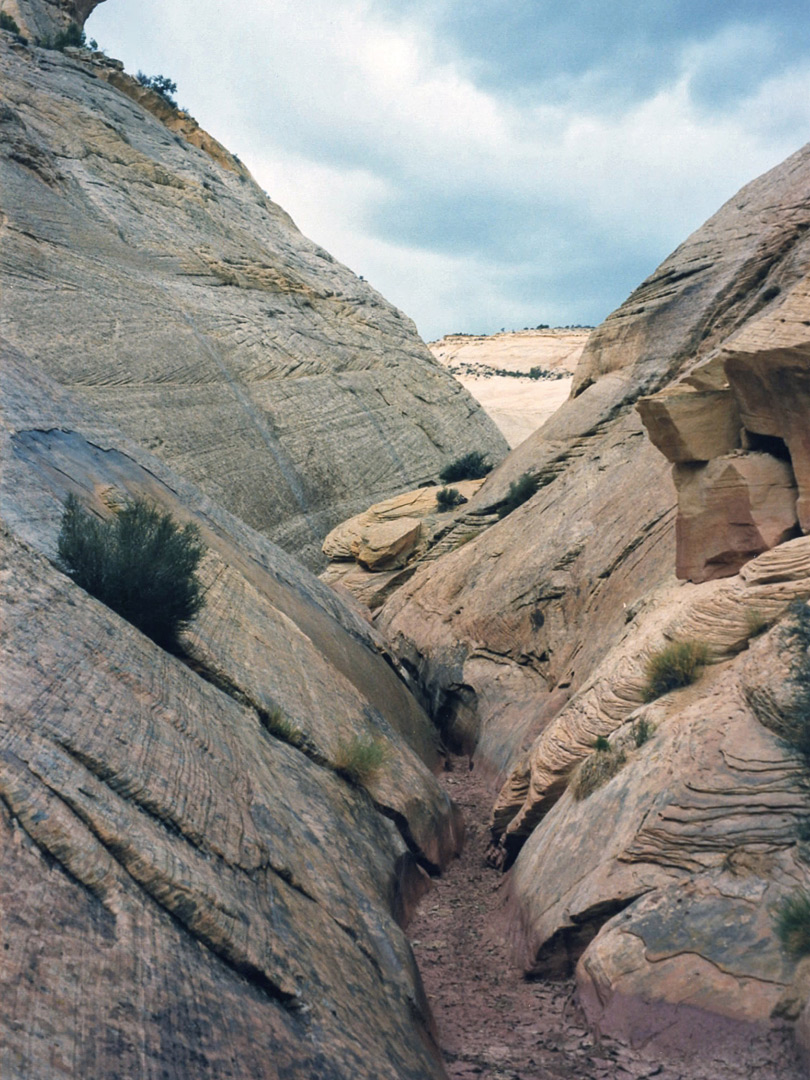 Channel through the Navajo sandstone