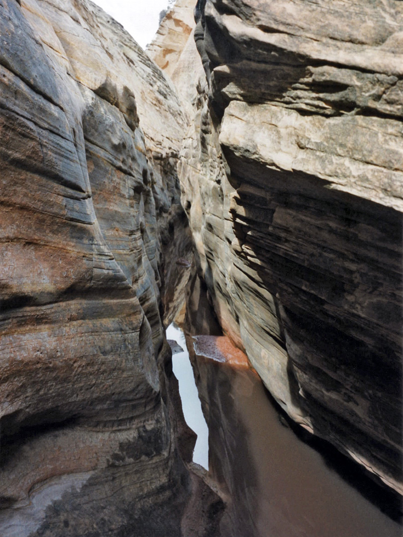 Pool in the middle of the canyon