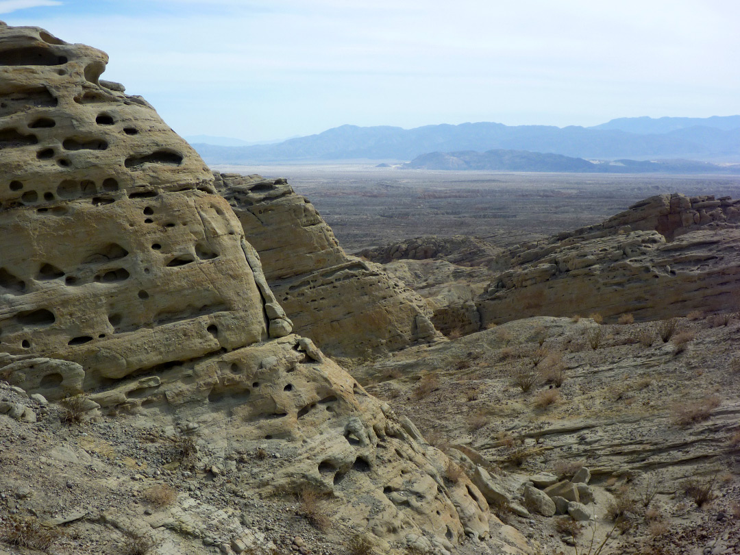 Weathered cliffs