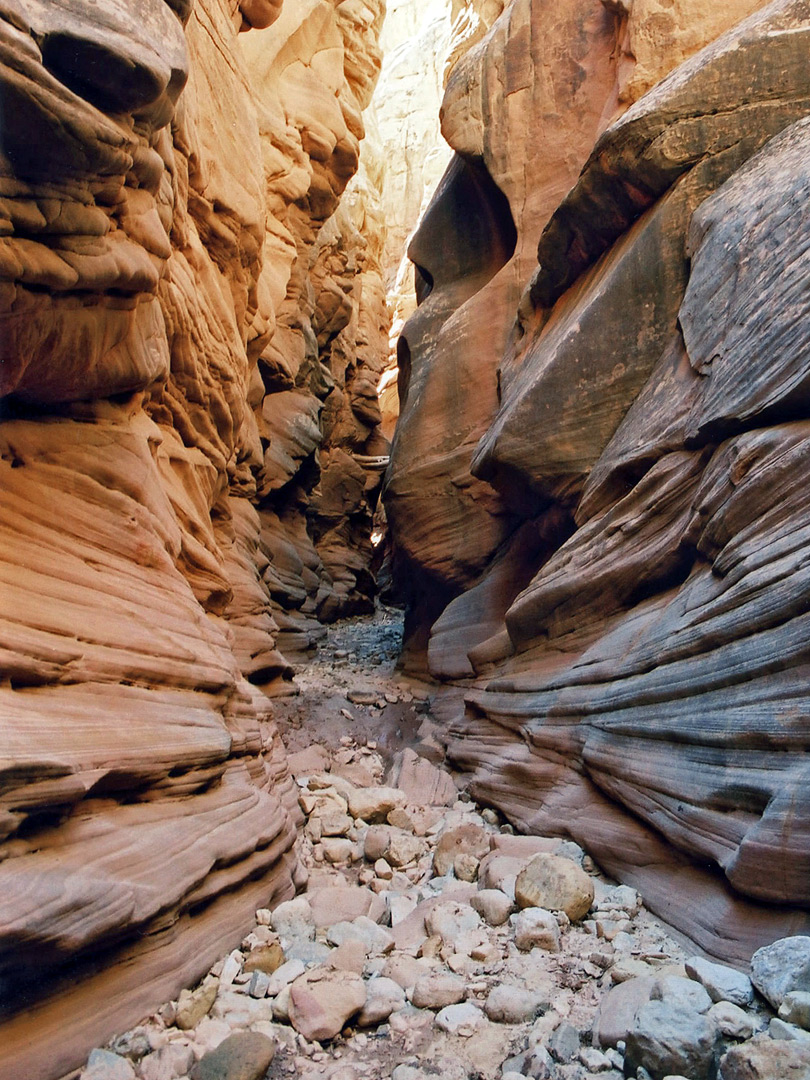 Boulders in the streambed