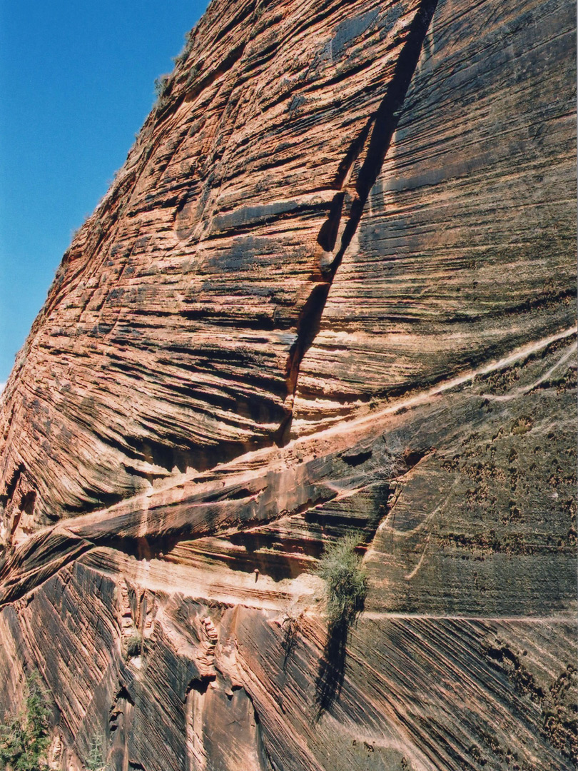 Weathered rock walls