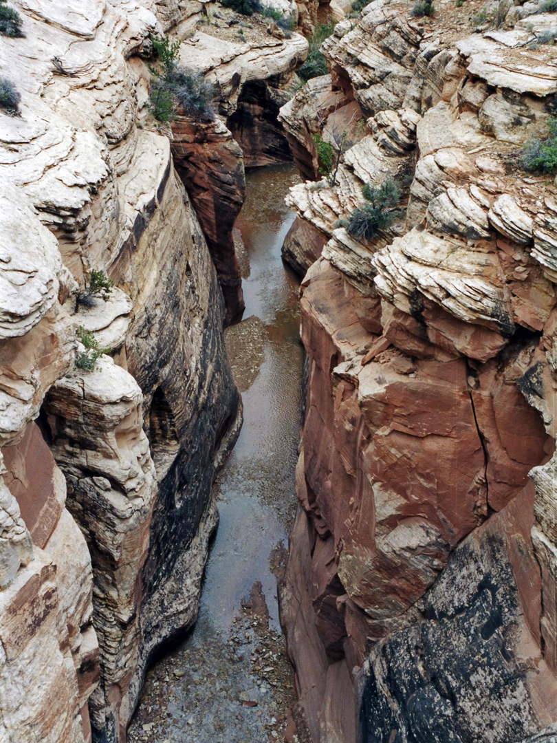 Channel through the Navajo sandstone