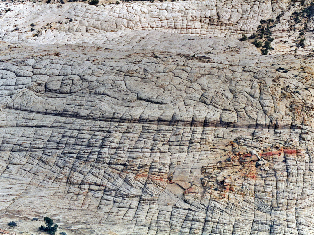 Weathered cliff face