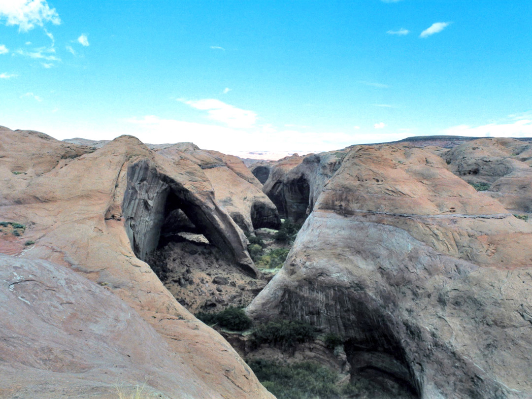 Distant view of Bement Arch