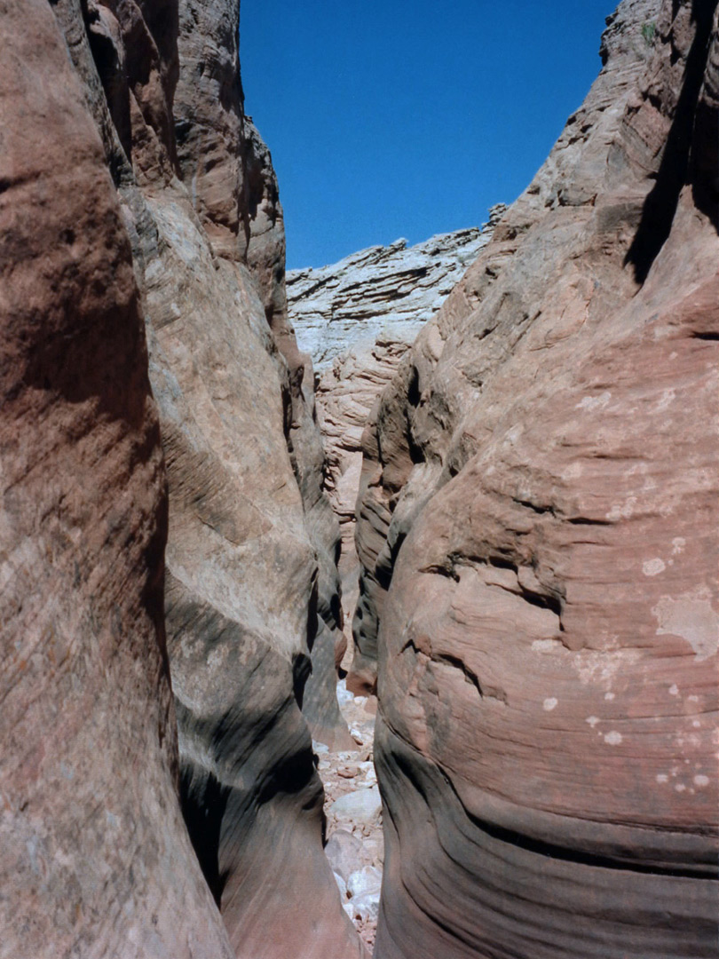 Beginning of the slot canyon