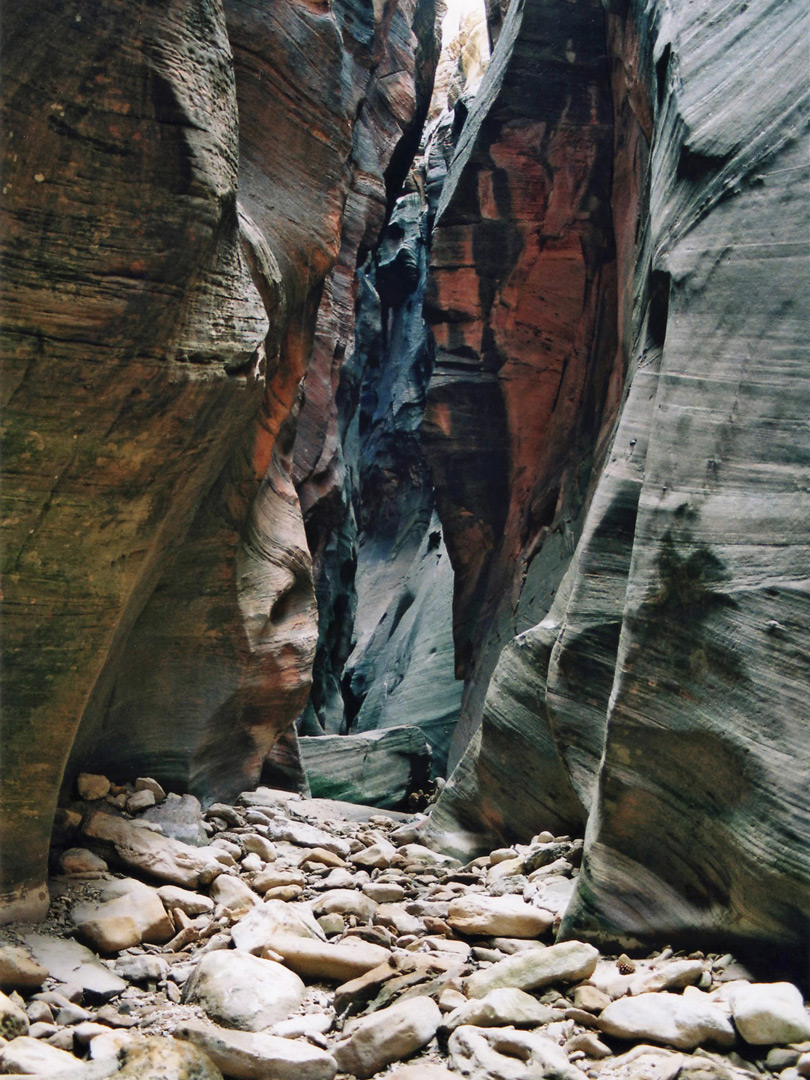 Colorful canyon walls