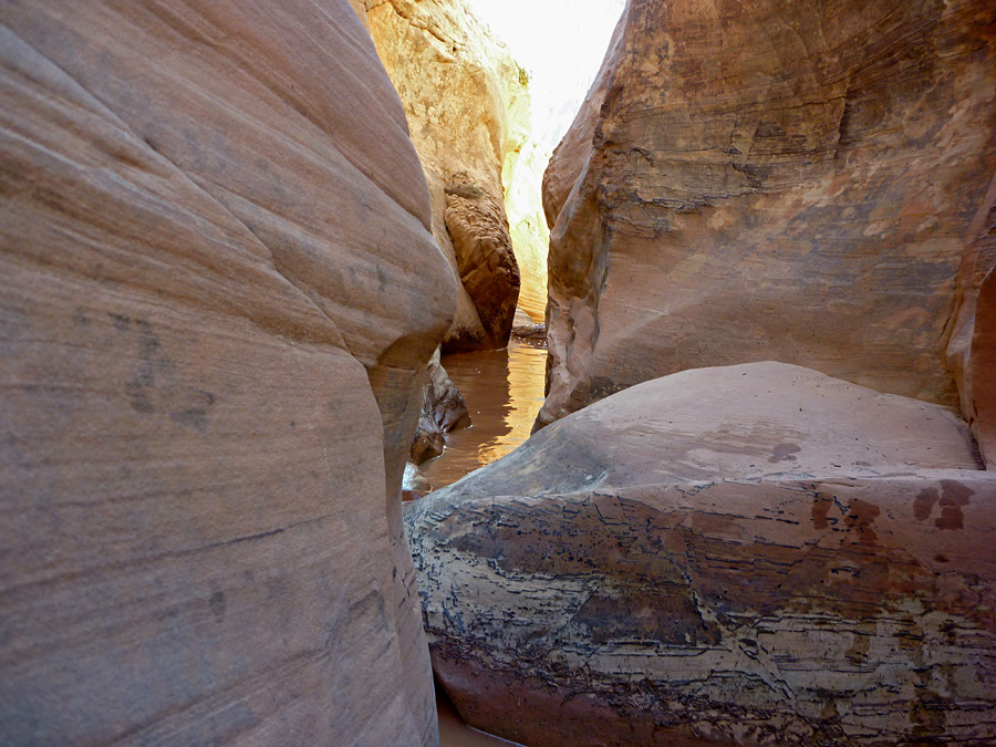 Watery passage