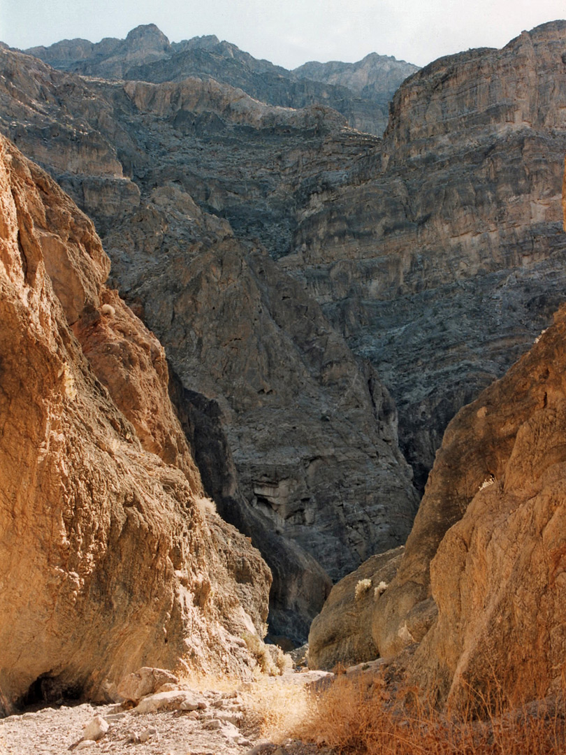 The lower canyon