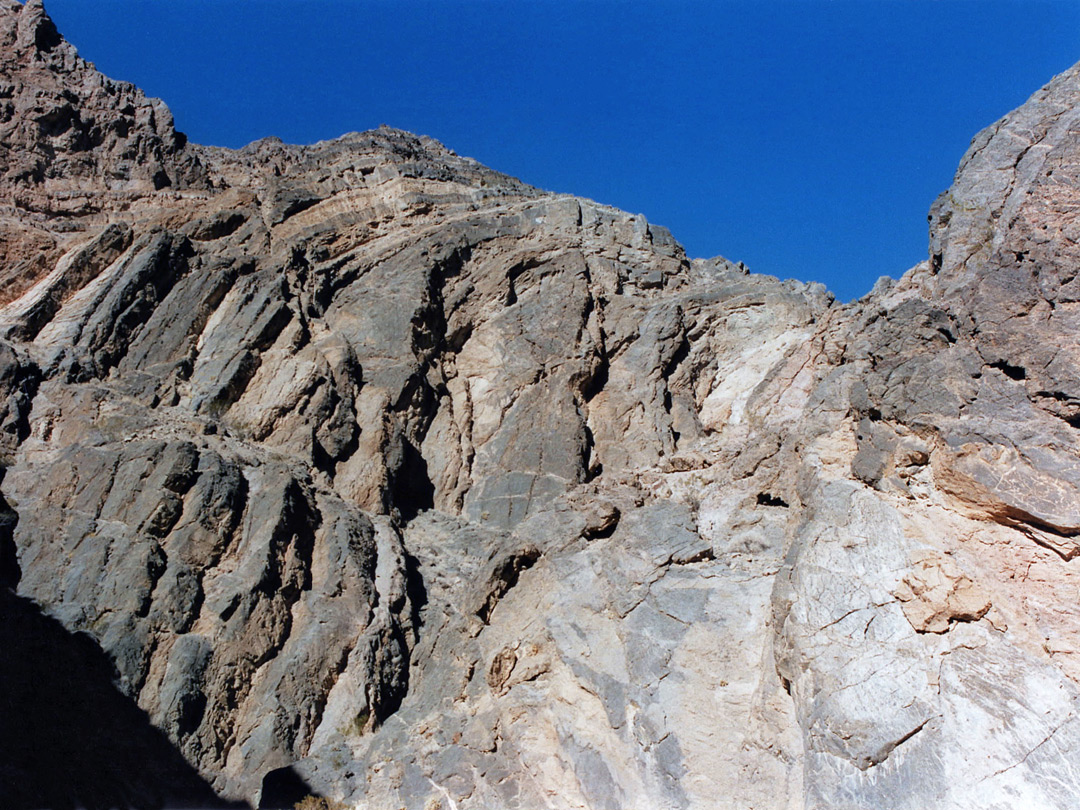 Strata near the start of the canyon
